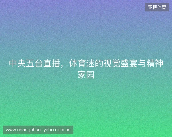 中央五台直播,体育迷的视觉盛宴与精神家园 中央五台直播,体育迷的视觉盛宴与精神家园